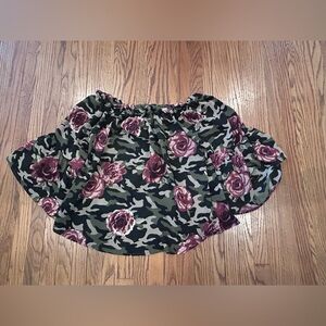 love J Floral Camo off the shoulders top - 2XL